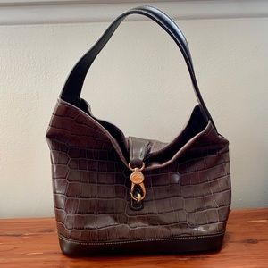 Dooney & Bourke Belvedere Logo Lock Shoulder Bag - image 1